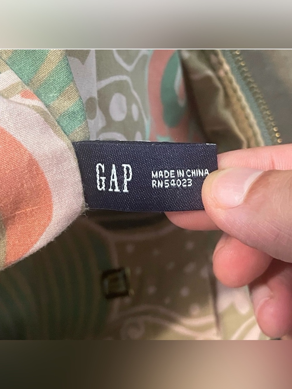 Vintage Gap Y2K denim light green bag gorpcore - Picture 7 of 10